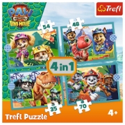 Imagine PUZZLE TREFL 4IN1 PATRULA CATELUSILOR POVESTI DE PE INSULA DINOZAURILOR