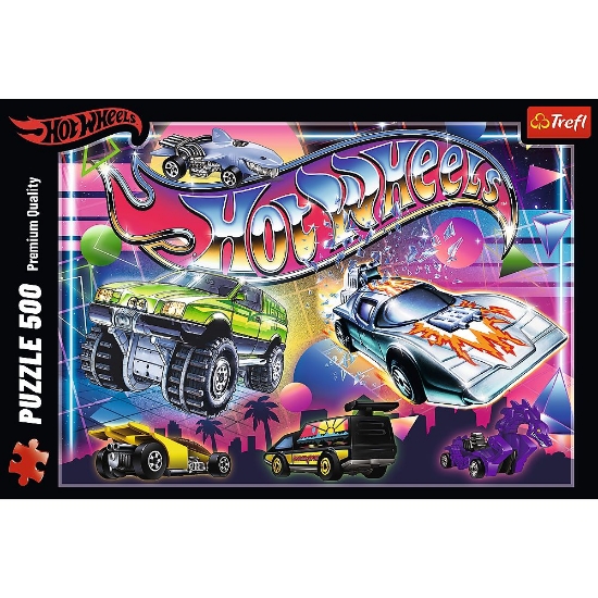 Imagine PUZZLE TREFL 500 HOT WHEELS ANII 80