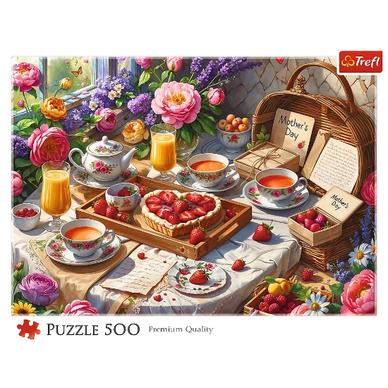 Imagine PUZZLE TREFL 500 DULCIURI PENTRU ZIUA MAMEI