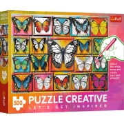 Imagine PUZZLE TREFL 500 CREATIVE COLECTIE DE FLUTURI
