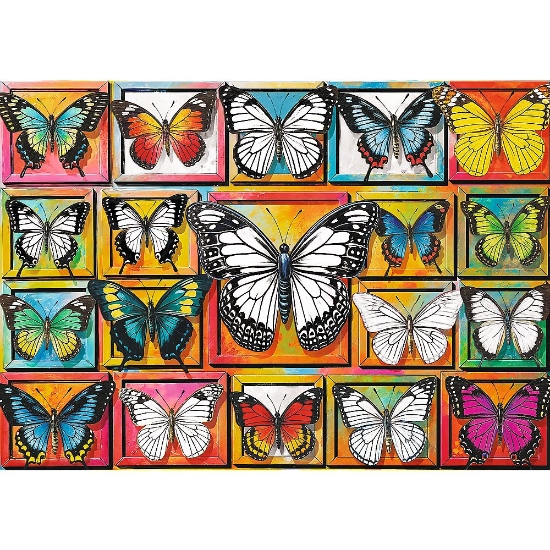Imagine PUZZLE TREFL 500 CREATIVE COLECTIE DE FLUTURI
