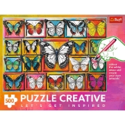 Imagine PUZZLE TREFL 500 CREATIVE COLECTIE DE FLUTURI