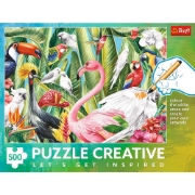 Imagine PUZZLE TREFL 500 CREATIVE PASARI ALE PARADISULUI
