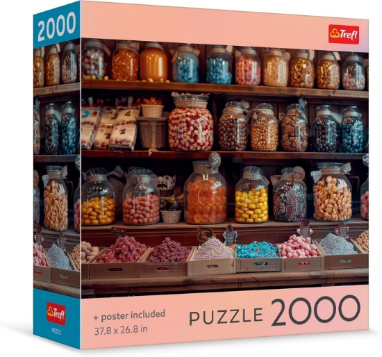 Imagine PUZZLE TREFL 2000 COLECTIA SUA BORCANE DE BUCURIE CU POSTER INCLUS