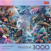 Imagine PUZZLE TREFL 3000 COLECTIA SUA VIATA SUBACVATICA POSTER INCLUS