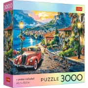 Imagine PUZZLE TREFL 3000 COLECTIA SUA ORAS ITALIAN PE MALUL LACULUI POSTER INCLUS 