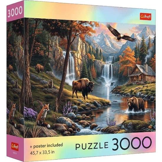 Imagine PUZZLE TREFL 3000 COLECTIA SUA NATURA SALBATICA POSTER INCLUS