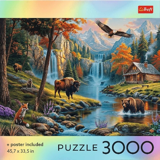 Imagine PUZZLE TREFL 3000 COLECTIA SUA NATURA SALBATICA POSTER INCLUS