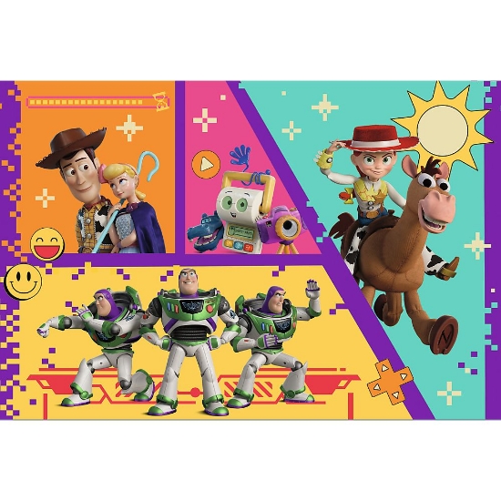 Imagine PUZZLE TREFL 100 DISNEY PIXAR TOY STORY 5 JUCARII IN ACTIUNE CU POSTER INCLUS