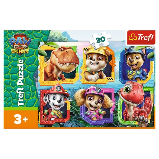 Imagine PUZZLE TREFL 30 PATRULA CATELUSILOR INSULA DINOZAURILOR