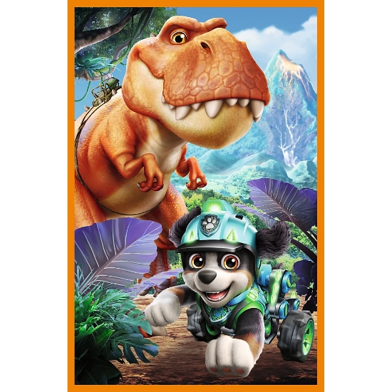 Imagine PUZZLE TREFL 3X80 PATRULA CATELUSILOR EROII DINOZAURILOR 