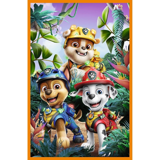 Imagine PUZZLE TREFL 3X80 PATRULA CATELUSILOR EROII DINOZAURILOR 