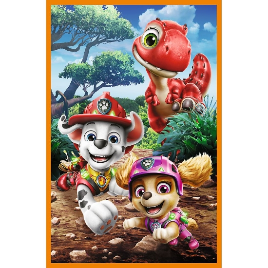 Imagine PUZZLE TREFL 3X80 PATRULA CATELUSILOR EROII DINOZAURILOR 