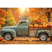 Imagine PUZZLE TREFL 1000 COLECTIA SUA CAMION DE TOAMNA POSTER INCLUS