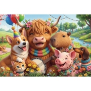Imagine PUZZLE TREFL 400 FLAMINGO ECHIPA ZI DE NASTERE 