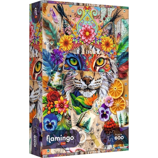 Imagine PUZZLE TREFL 600 FLAMINGO COLAJ DE INSPIRATIE