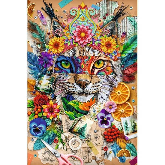 Imagine PUZZLE TREFL 600 FLAMINGO COLAJ DE INSPIRATIE
