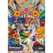 Imagine PUZZLE TREFL 600 FLAMINGO COLAJ DE INSPIRATIE