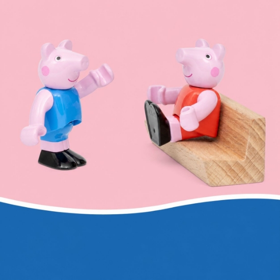 Imagine BRIO SET TRENULETUL PEPPA PIG 