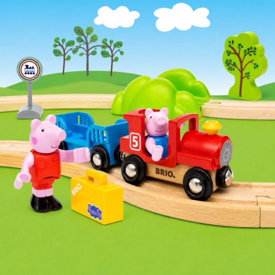 Imagine BRIO SET TRENULETUL PEPPA PIG 