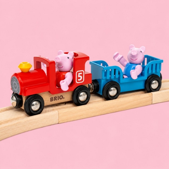 Imagine BRIO SET TRENULETUL PEPPA PIG 