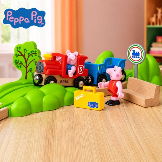 Imagine BRIO SET TRENULETUL PEPPA PIG 