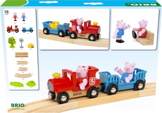 Imagine BRIO SET TRENULETUL PEPPA PIG 