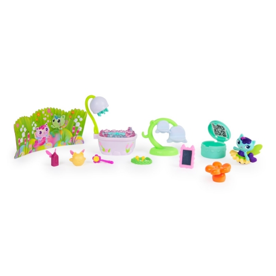 Imagine GABBYS DOLLHOUSE FAIRYLANDIA SET DE JOACA BAIA MAGICA A PISICII MERCAT CU FIGURINE SI ACCESORII