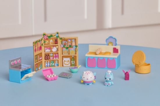 Imagine GABBYS DOLLHOUSE FAIRYLANDIA SET DE JOACA BUCATARIA MAGICA A PISICII CAKEY CU FIGURINE SI ACCESORII