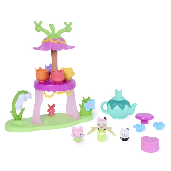 Imagine GABBYS DOLLHOUSE FAIRYLANDIA SET DE JOACA PETRECERE CU CEAI CU FIGURINE SI ACCESORII