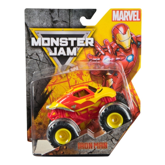 Imagine MONSTER JAM MARVEL CAMION GIGANT IRON MAN SCARA 1 LA 64