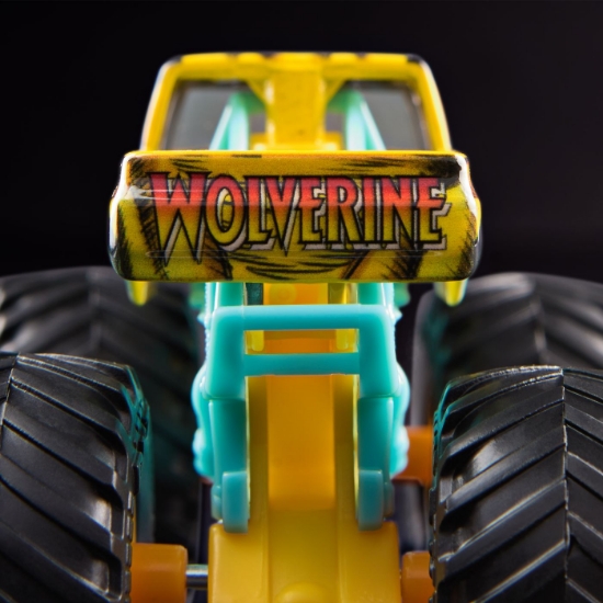 Imagine MONSTER JAM MARVEL CAMION GIGANT WOLVERINE SCARA 1 LA 64