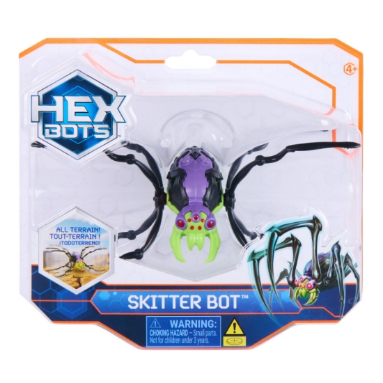 Imagine  HEX BOTS PAIANJEN ROBOT NEGRU