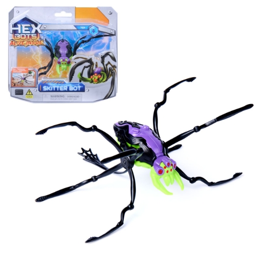 Imagine  HEX BOTS PAIANJEN ROBOT NEGRU