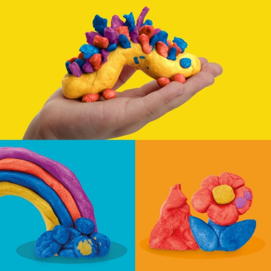 Imagine PLAY DOH SET 4 CUTII PLASTILINA CULORI METALICE STRALUCITOARE