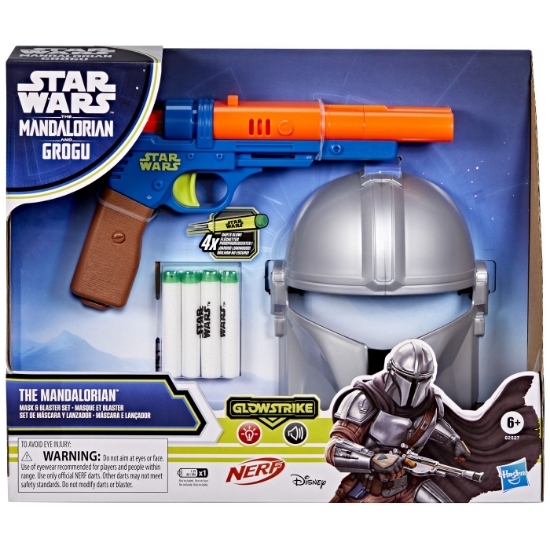Imagine STAR WARS MANDALORIANUL SI GROGU SET BLASTER SI MASCA MANDALORIANUL CU LUMINI SI SUNETE