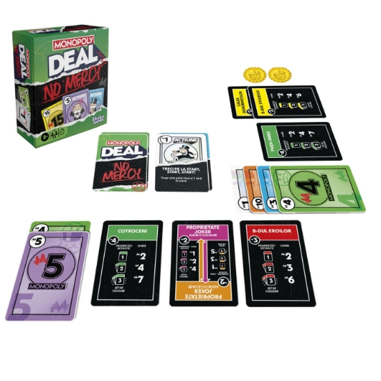 Imagine JOC MONOPOLY DEAL NO MERCY IN LIMBA ROMANA 