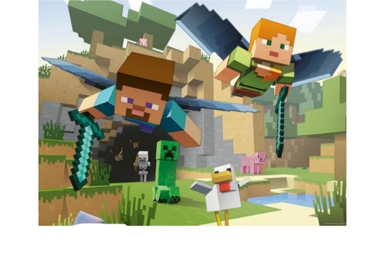 Imagine PUZZLE MINECRAFT AVENTURI 200 XXL