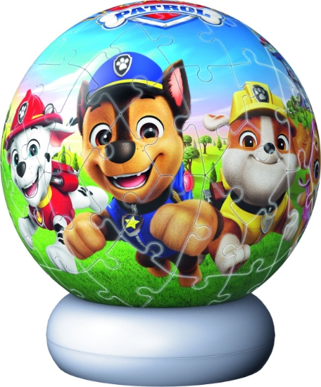 Imagine PUZZLE 3D GLOB PATRULA CATELUSILOR CU LED 
