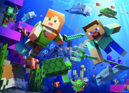 Imagine PUZZLE MINECRAFT 4IN1