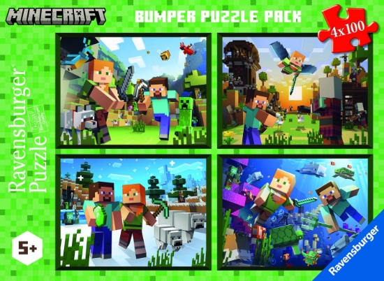 Imagine PUZZLE MINECRAFT 4IN1