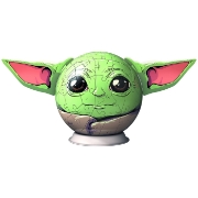 Imagine PUZZLE 3D GLOB STAR WARS THE MANDALORIAN GROGU CU URECHI 