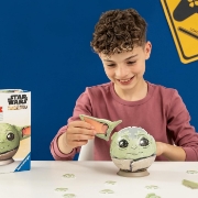 Imagine PUZZLE 3D GLOB STAR WARS THE MANDALORIAN GROGU CU URECHI 