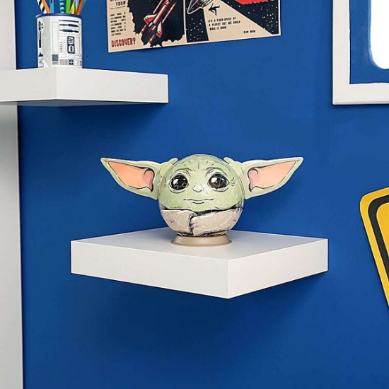 Imagine PUZZLE 3D GLOB STAR WARS THE MANDALORIAN GROGU CU URECHI 