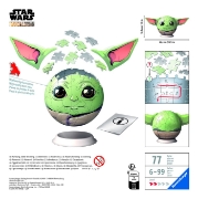 Imagine PUZZLE 3D GLOB STAR WARS THE MANDALORIAN GROGU CU URECHI 