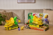 Imagine PATRULA CATELUSILOR FILMUL CU DINOZAURI SET BULDOZER CU FIGURINA RUBBLE SI ACCESORII