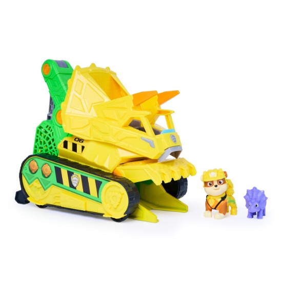 Imagine PATRULA CATELUSILOR FILMUL CU DINOZAURI SET BULDOZER CU FIGURINA RUBBLE SI ACCESORII