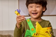 Imagine PATRULA CATELUSILOR FILMUL CU DINOZAURI SET BULDOZER CU FIGURINA RUBBLE SI ACCESORII