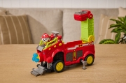Imagine PATRULA CATELUSILOR FILMUL CU DINOZAURI SET VEHICUL DINO DE POMPIERI CU FIGURINA MARSHALL SI ACCESORII