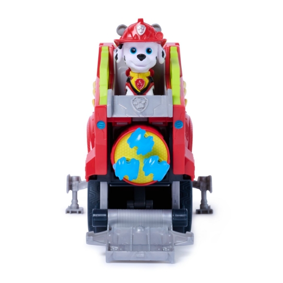 Imagine PATRULA CATELUSILOR FILMUL CU DINOZAURI SET VEHICUL DINO DE POMPIERI CU FIGURINA MARSHALL SI ACCESORII